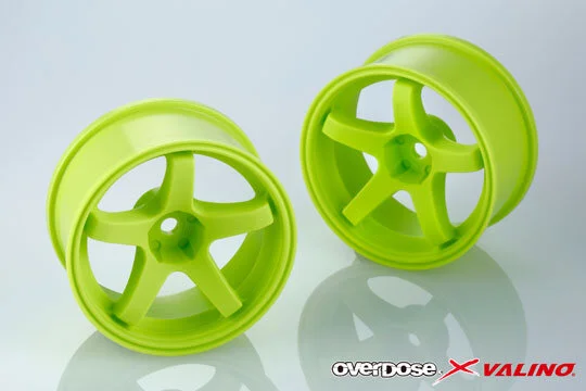 Overdose X Valino RC Wheels (Lime Green 26mm) — Valino Tires Canada